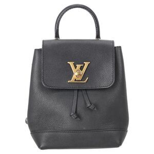 Louis Vuitton LV Mini Lockme Backpack in Black Leather